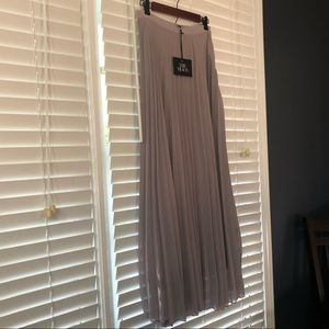 NWT Light Gray Maxi Skirt